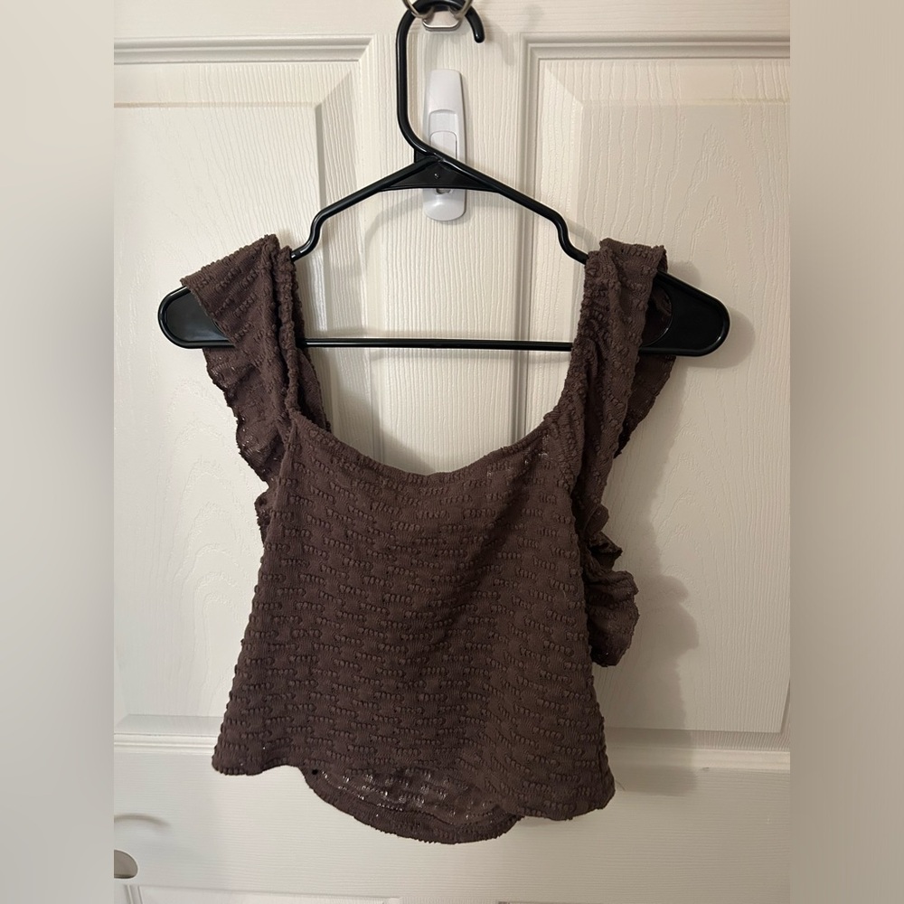 New brown free people tank